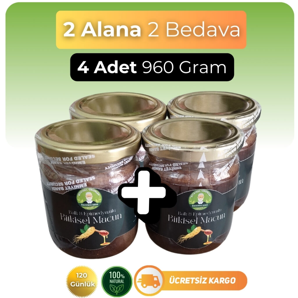 4 Adet Macun / 120 Gün Kullanımlık / 960 Gram