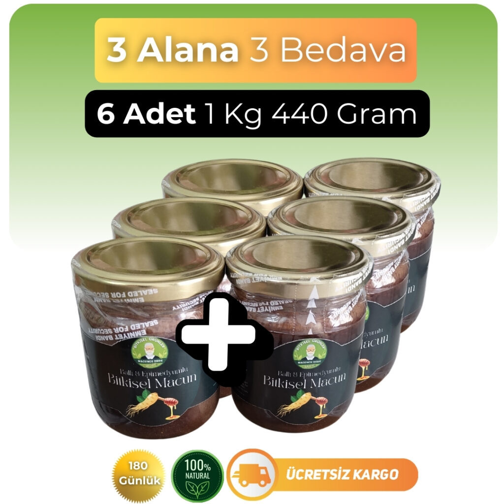 6 Adet Macun / 180 Gün Kullanımlık / 1 Kg 440 Gram